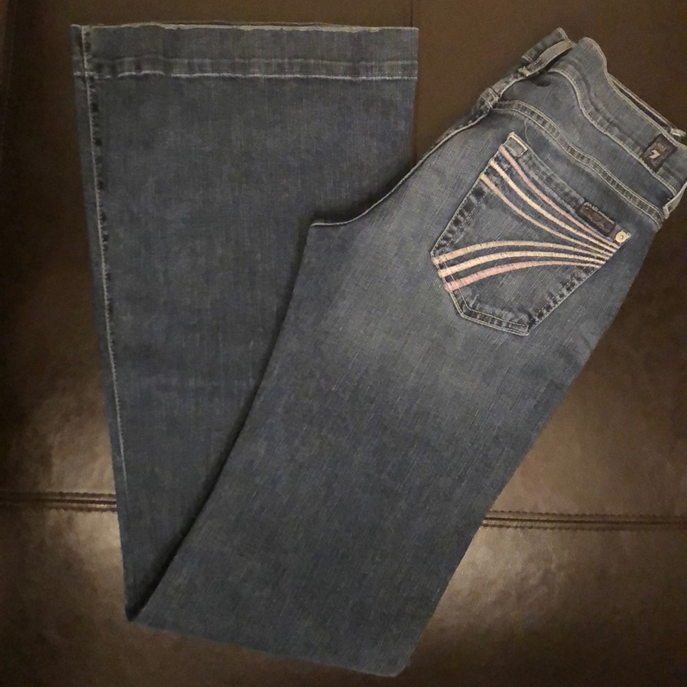 7 for All Mankind wide leg jeans